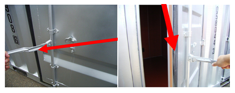 加瀬のトランクルームの屋外型の扉の開け方